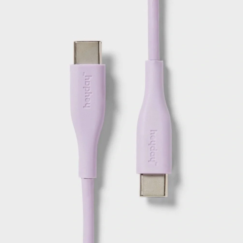 Heyday 2-Port 20W USB-A and USB-C Wall Charger & 3' USB-C to USB-C Cable